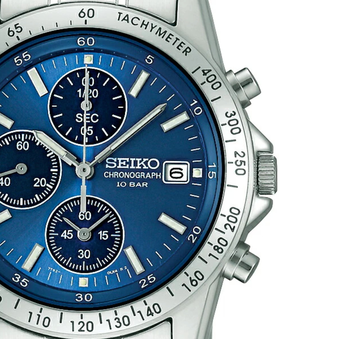 SEIKO SPIRIT SBTQ071 Blue Silver Chronograph Men’s Watch in Box New from Japan