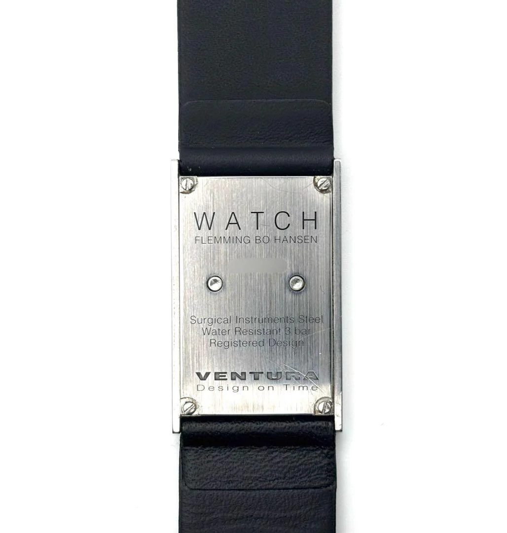 Ventura Flemming Bo Hansen Normcore MoMA Stainless Steel Boys Watch Black Silver