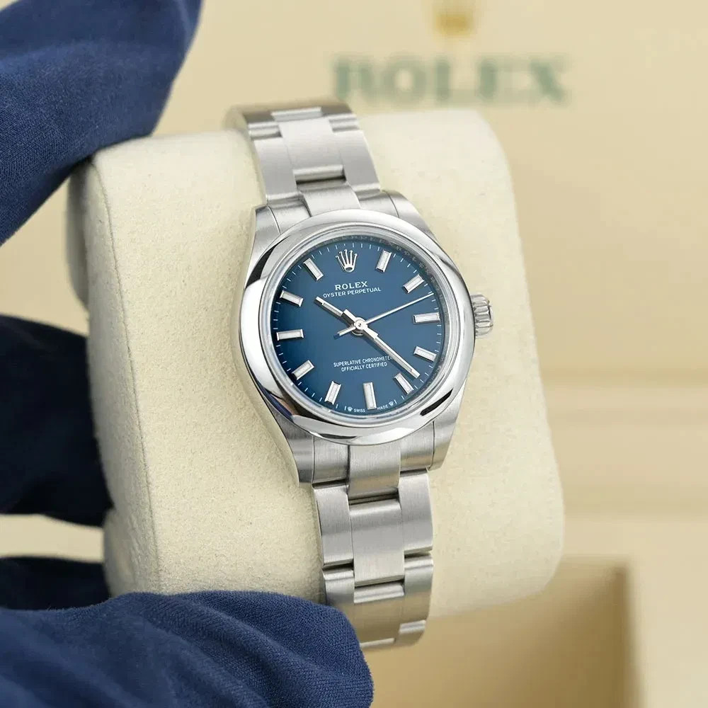 2026 NEW Rolex 28mm Oyster Perpetual – 276200 – Blue Dial Steel Box & Paper.