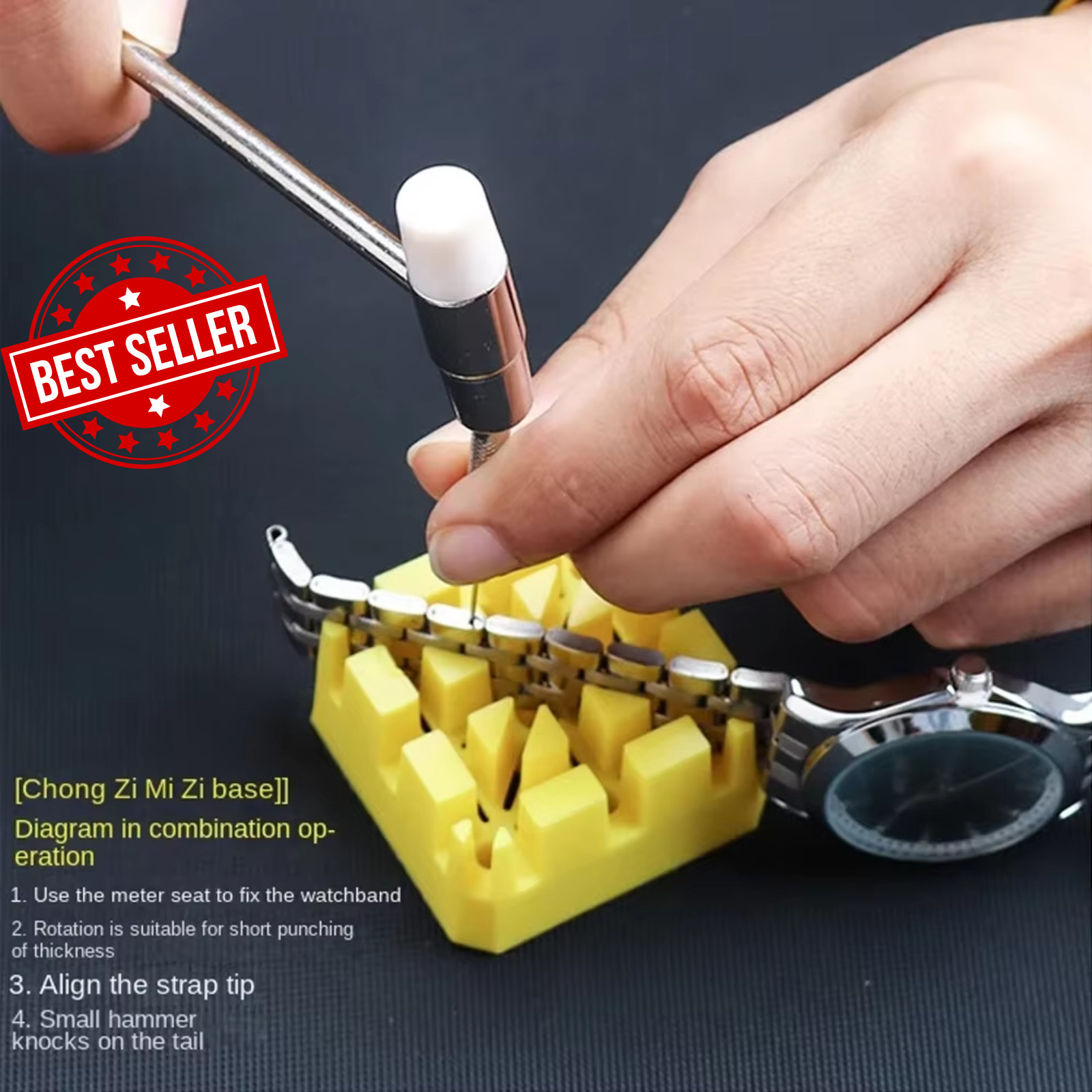 147 Pcs Watch Repair Kit Watchmaker Back Case Remover Opener Link Pin Spring Bar