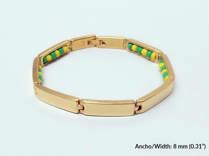 Orula Bracelet (Covered) in Stainless Steel with a real 14 k Gold Plating