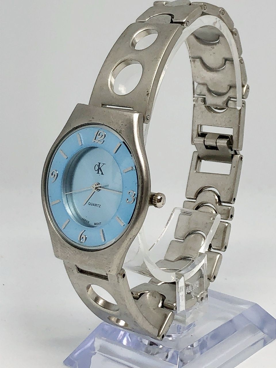 Calvin Klein Watch Ladies 3 Hands Dial Blue New Working Item