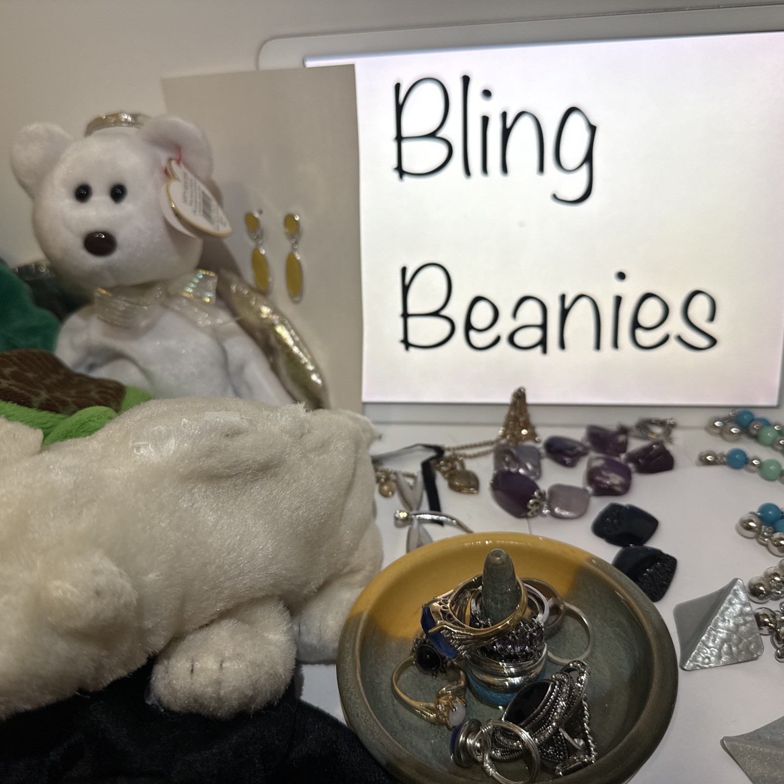 BLING BEANIES (Mystery Jewelry Jar) Free Shipping In US ALL Wearable New & Used