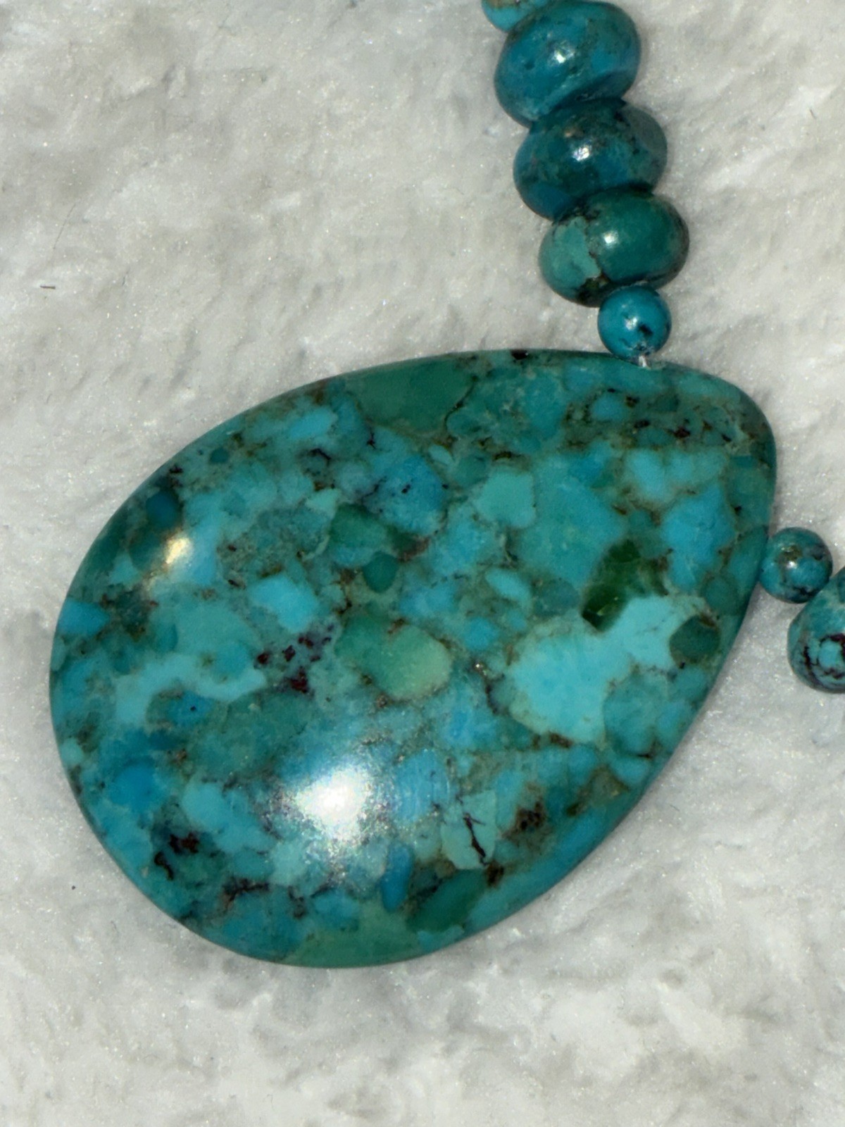Jay King Mine Finds Sterling Silver Turquoise Beaded Statement Necklace 925