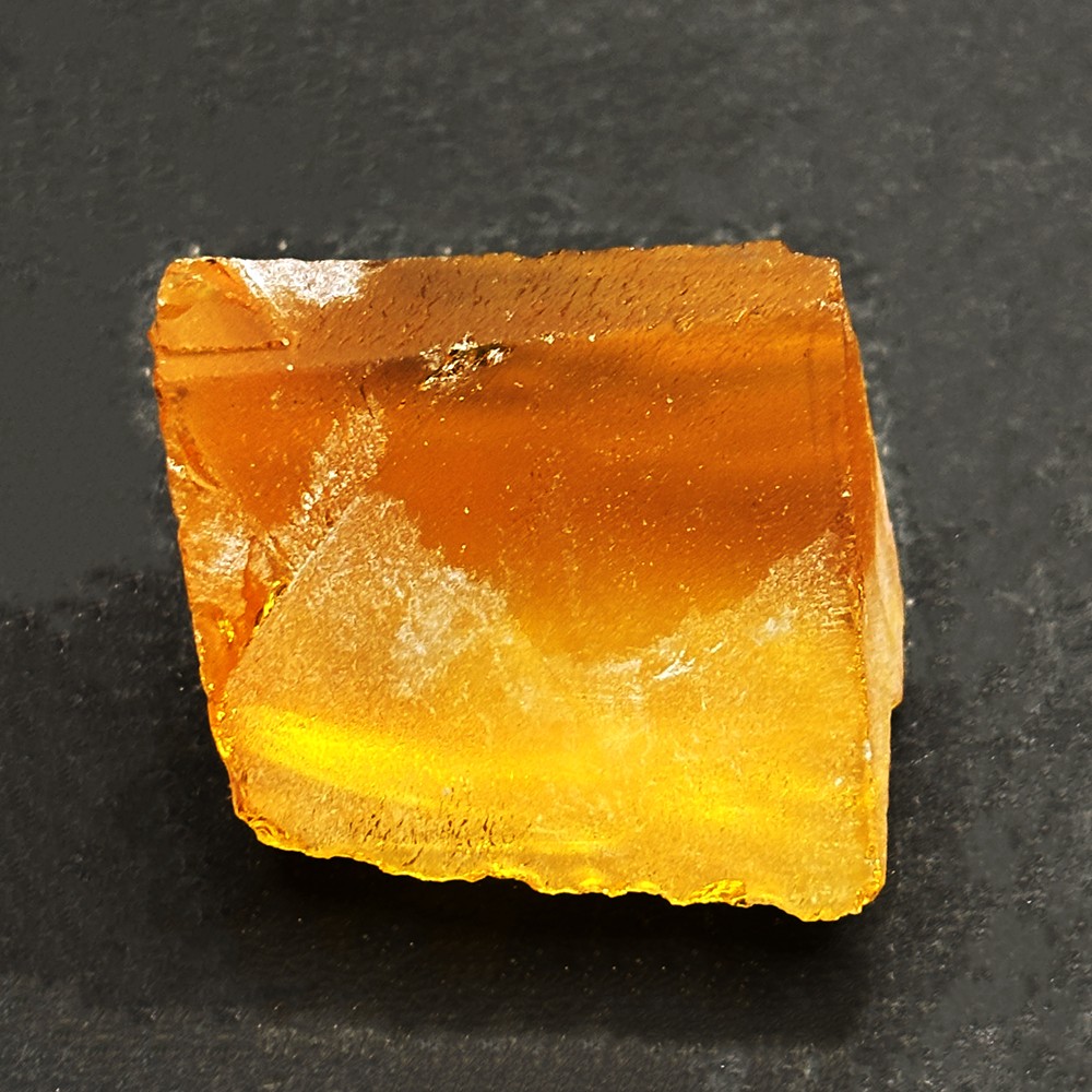 Huge Size Lite Orange Rough Uncut 157 Ct Lab-Created Sapphire Gemstone Certified