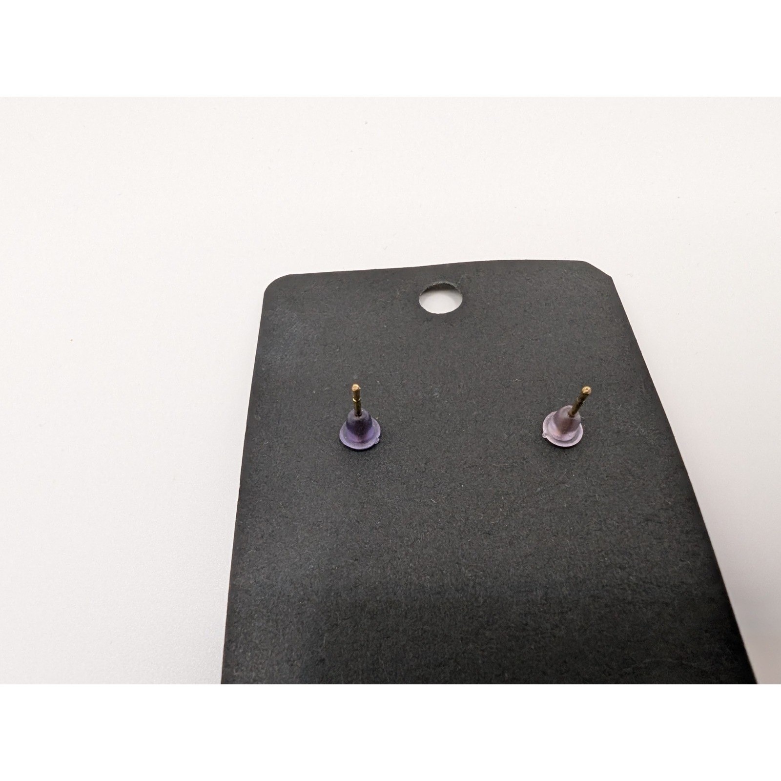 Handmade Purple Tassel Fringe Earrings Embellished Top Post 4.5″ NEW