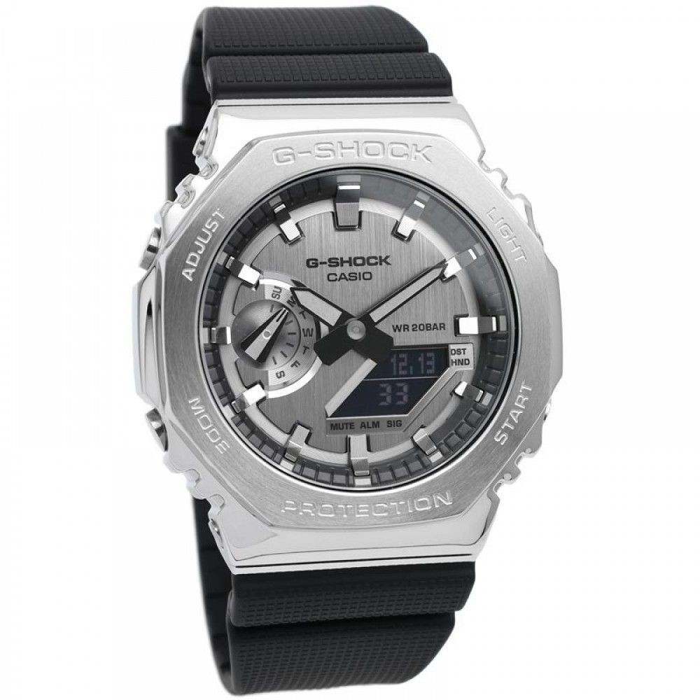 Casio G-SHOCK Metal Covered Alarm Stopwatch Quartz GM-2100-1A 200M Mens Watch