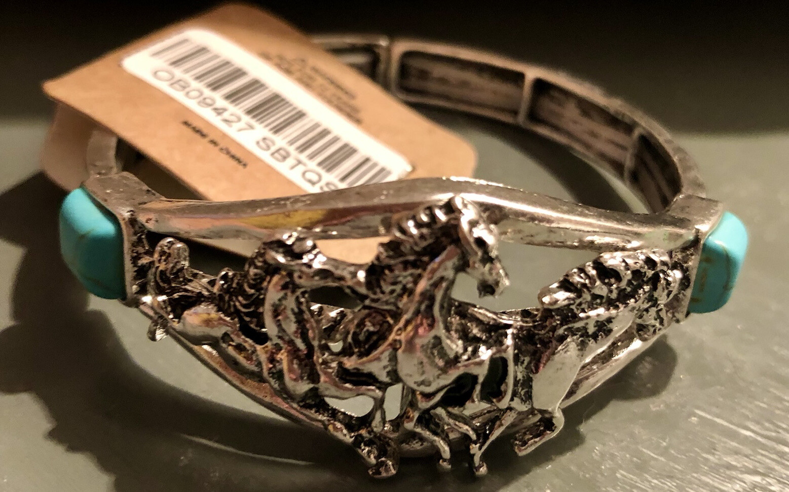 western stone Horse Stretch Bracelet