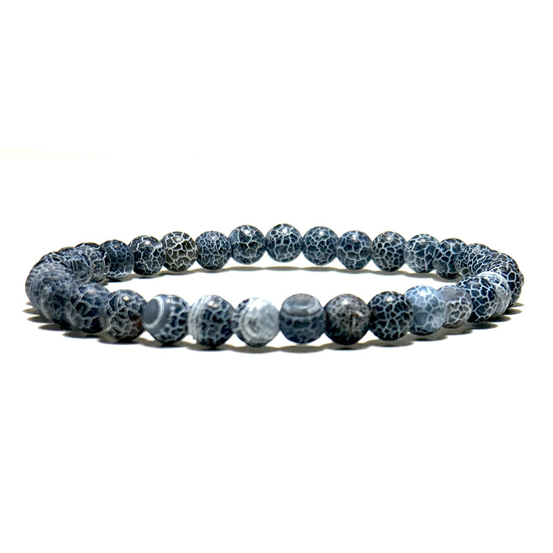 Minimalist 6mm Bead Natural Stone Bracelet Charm Yoga Meditation Buddha Braclet