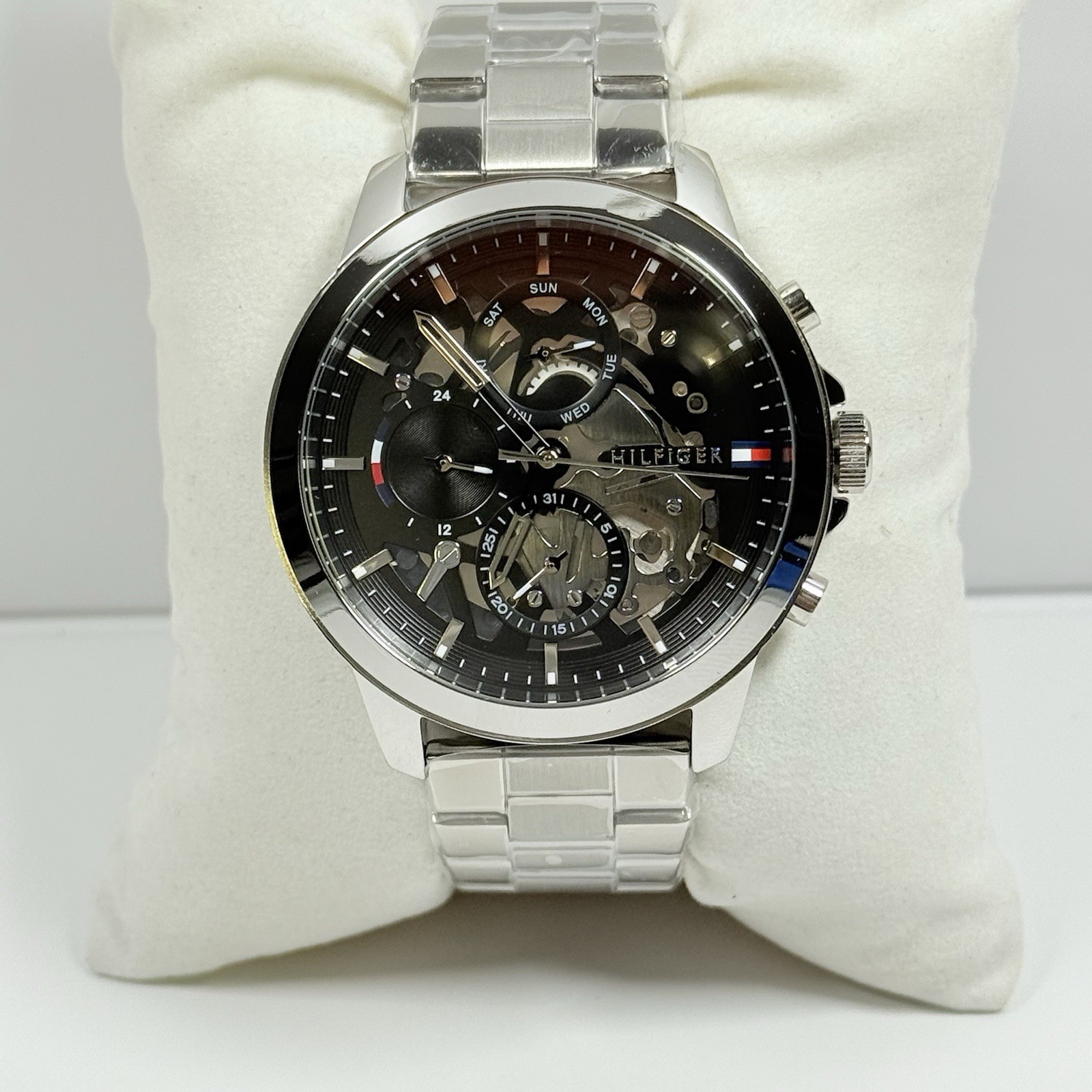 Tommy Hilfiger Henry 1710477 Black Dial Stainless Steel Strap Men’s Watch