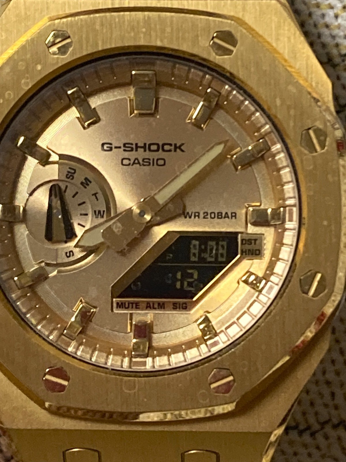 Casio G-Shock Gold Color GA-2100 GB Yellow Gold