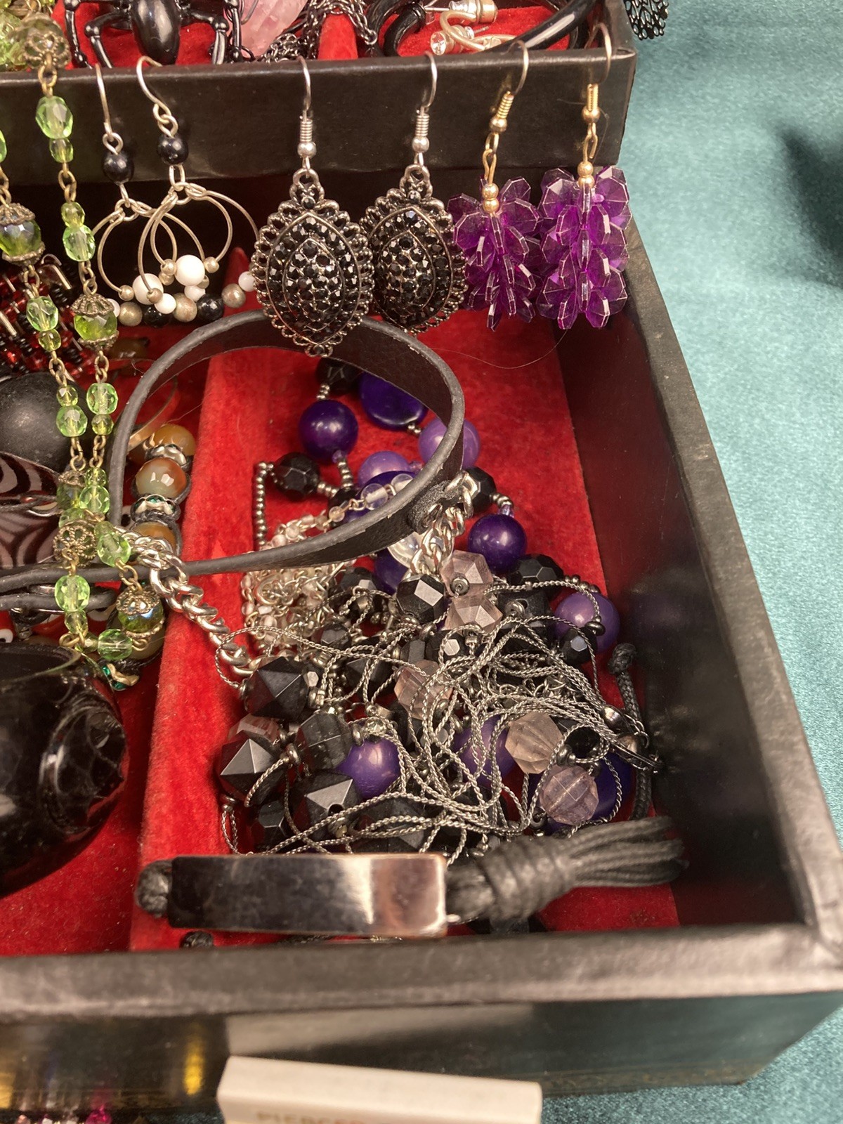 50Lot Gothic Inspired Costume Jewelry Romance Goth Earring Emo & Jewelry Box