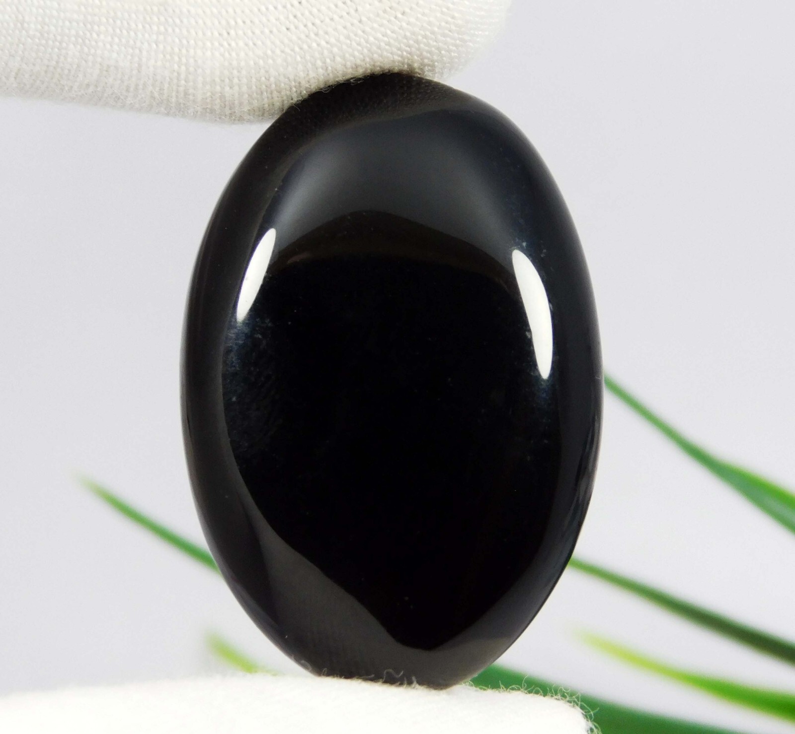 Natural Black Onyx Sulemani Hakik Stone 40.50 Ct Loose Gemstone For Jewelry