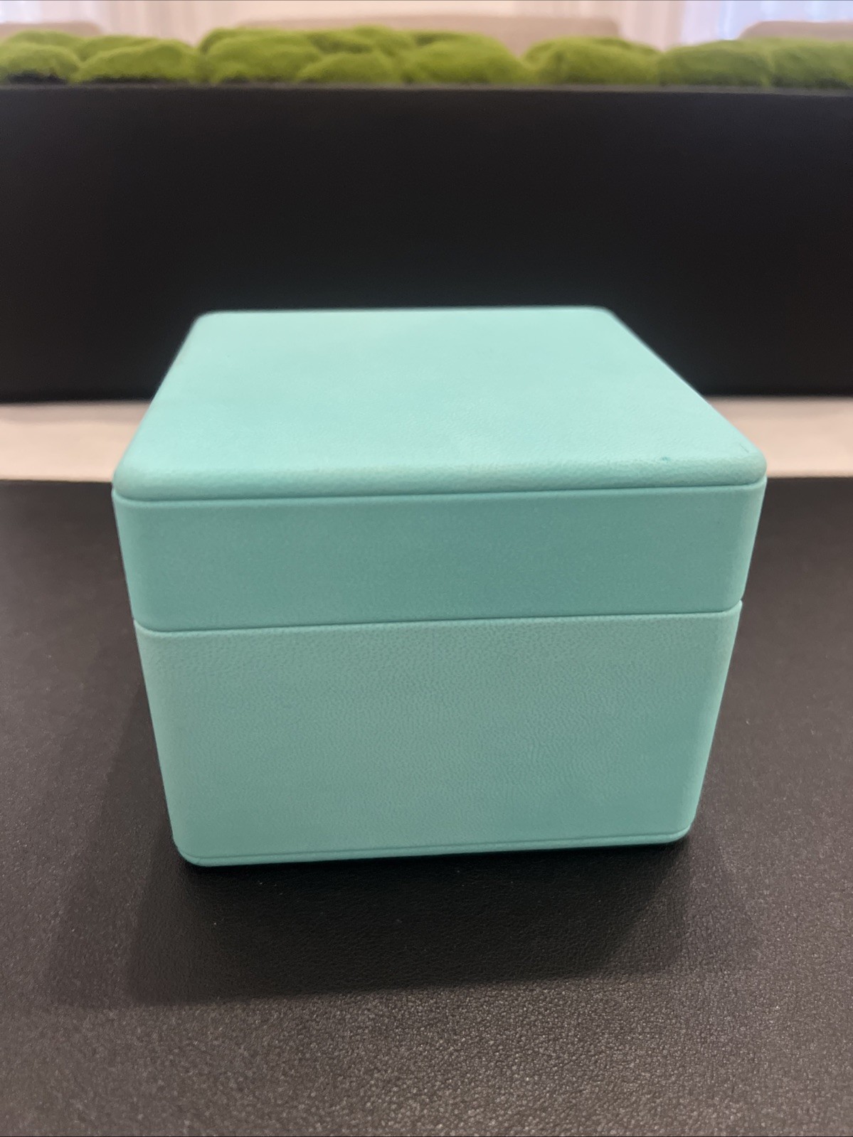 TIFFANY & CO. LARGE BLUE LEATHER WATCH OR BRACELET JEWELRY PRESENTATION CASE