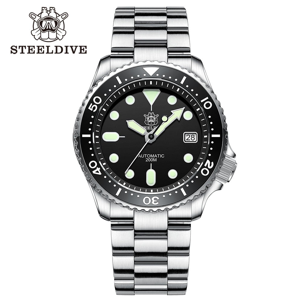 STEELDIVE SD1973 Mens 41.2mm Automatic Dive Watch NH35 Sapphire Steel