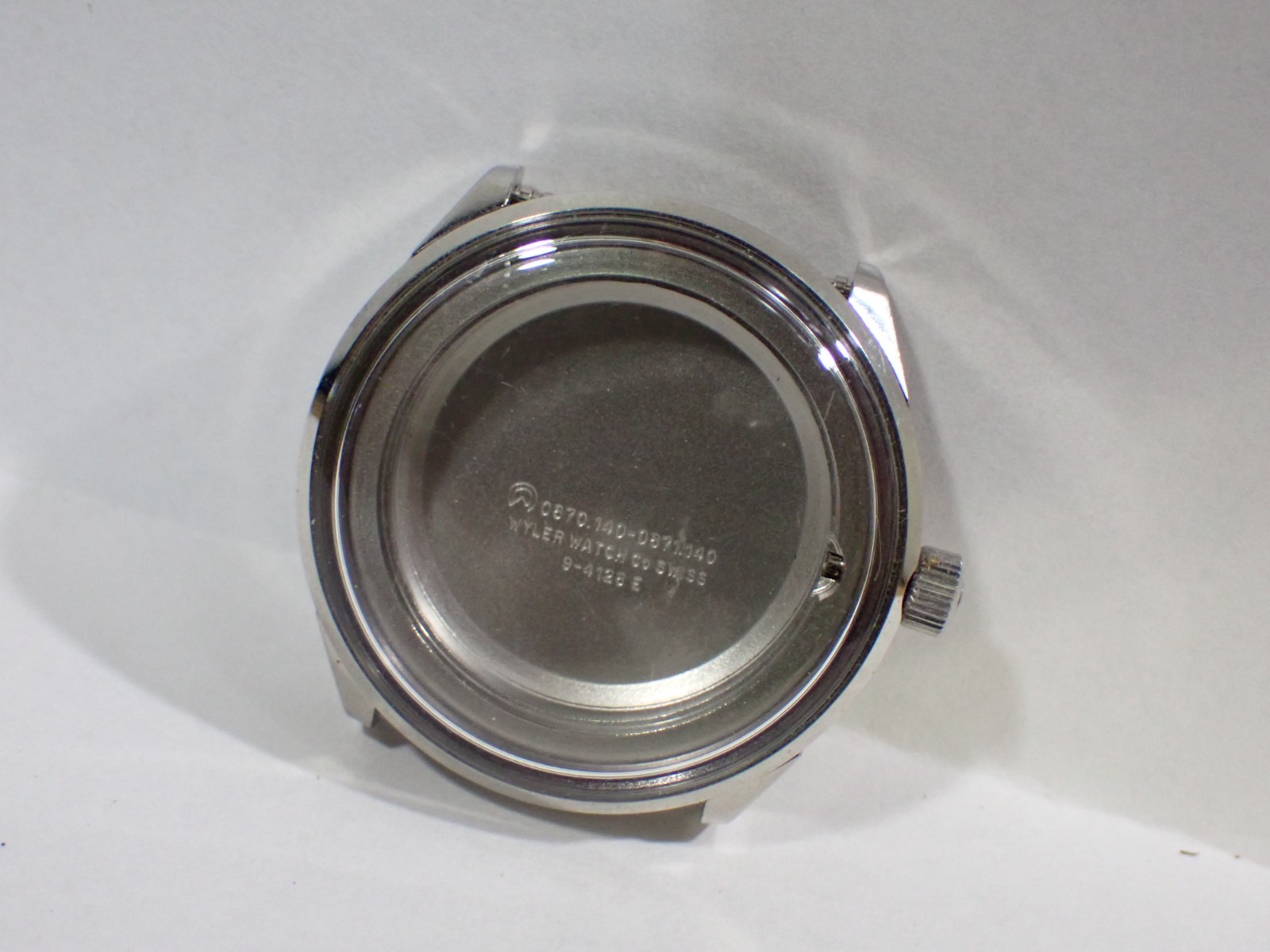 Wyler Stainless Steel Wristwatch Case 0870.140-0871.140 New Unused not perfect