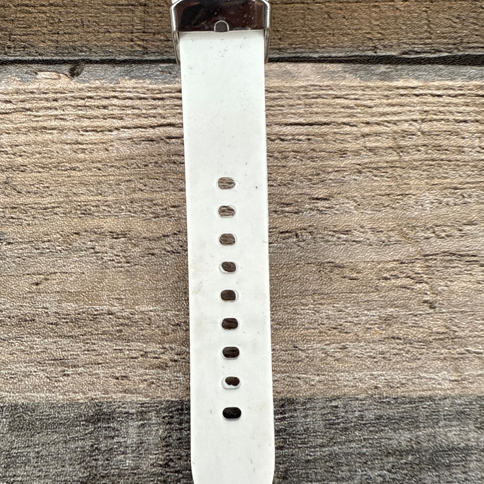 Accutime Watch Corp White Tone Fashion Wristwatch Needs Repair