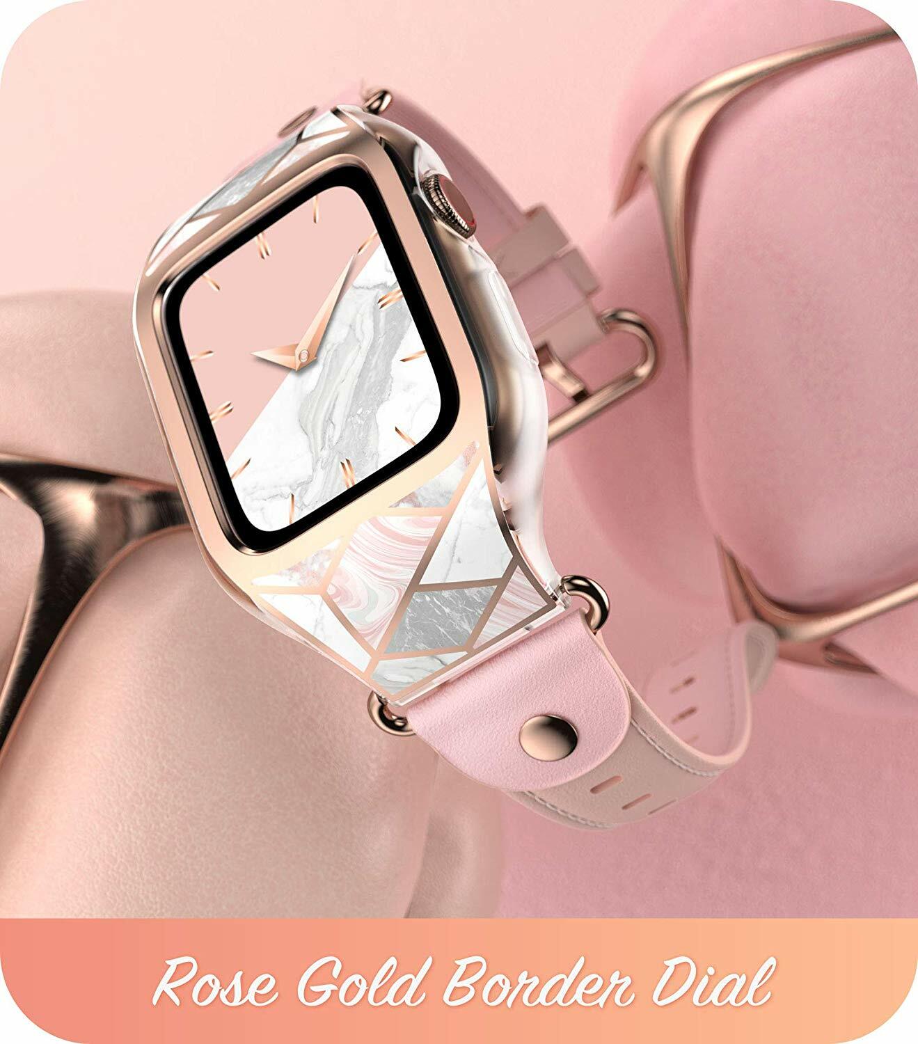 i-Blason For Apple Watch 6 SE 5 4 3 2 1 Wristwatch Band Strap Bumper Case Women
