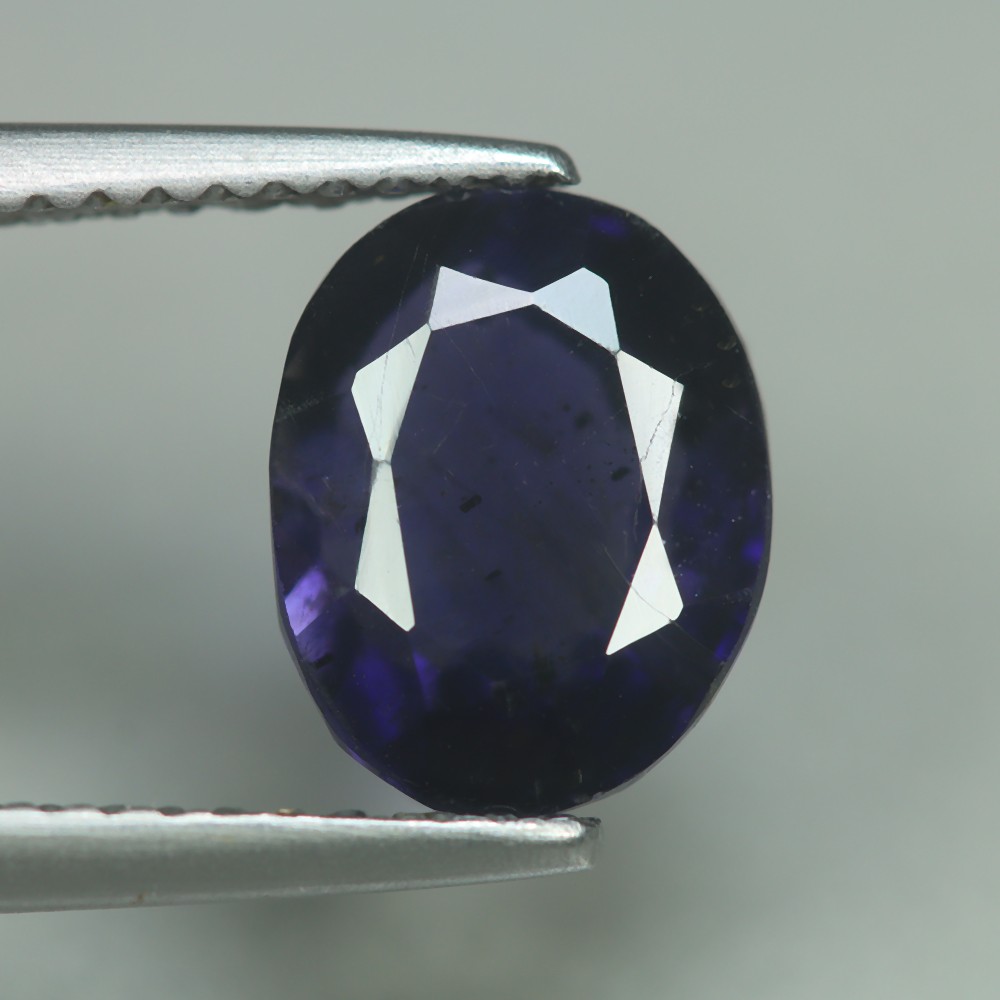 2.10 Cts_Loose Gemstone_100 % Natural Unheated Purplish Blue Iolite_Srilanka