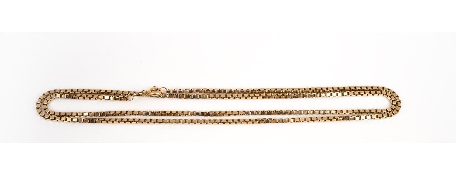 15ct 15K Yellow Gold Long Chain Necklace 60cm 23.5″ Solid Gold 12.7g
