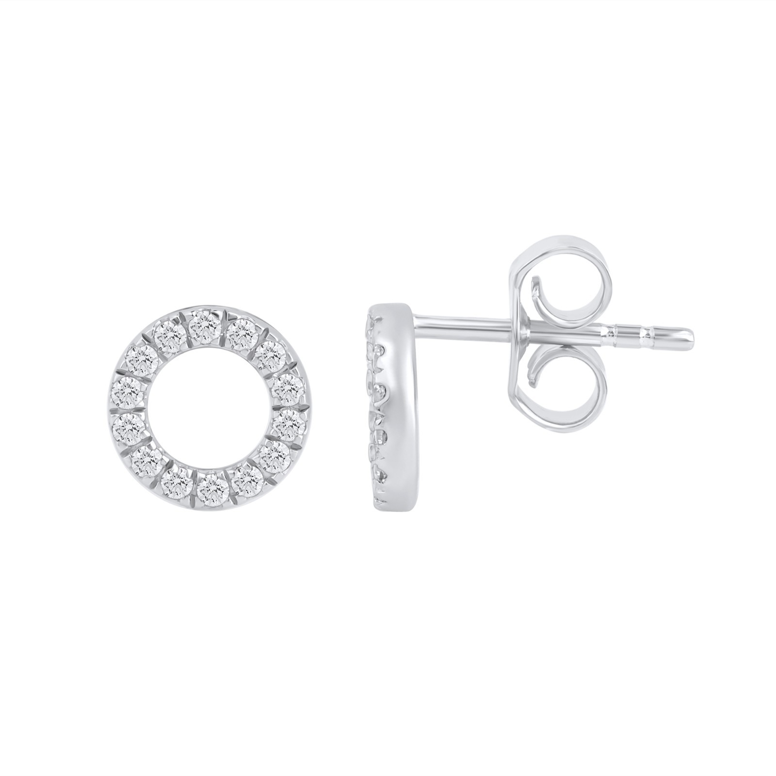 0.25 Round Cut Lab Grown Diamond Stud Earrings For Women 925 Sterling Silver