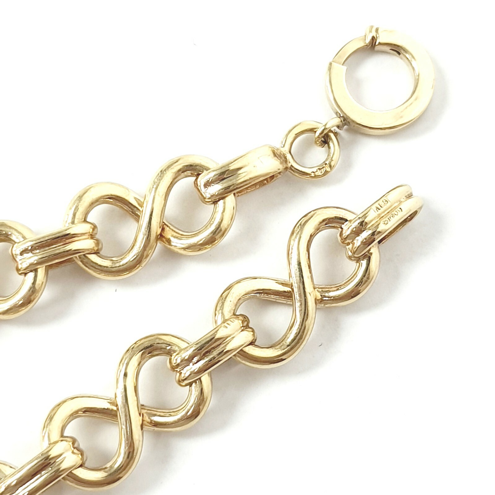 9ct Gold Fancy Bracelet Solid UK Hallmarked 8 Inches 25.8g