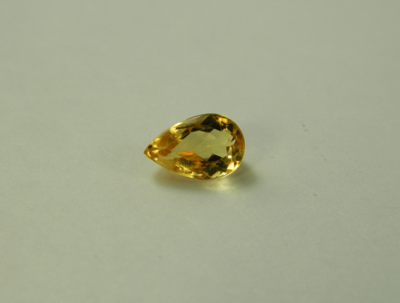 Imperial Topaz 1.12 Ct Clarity VVS Pear Cut Natural Golden Brazil I215