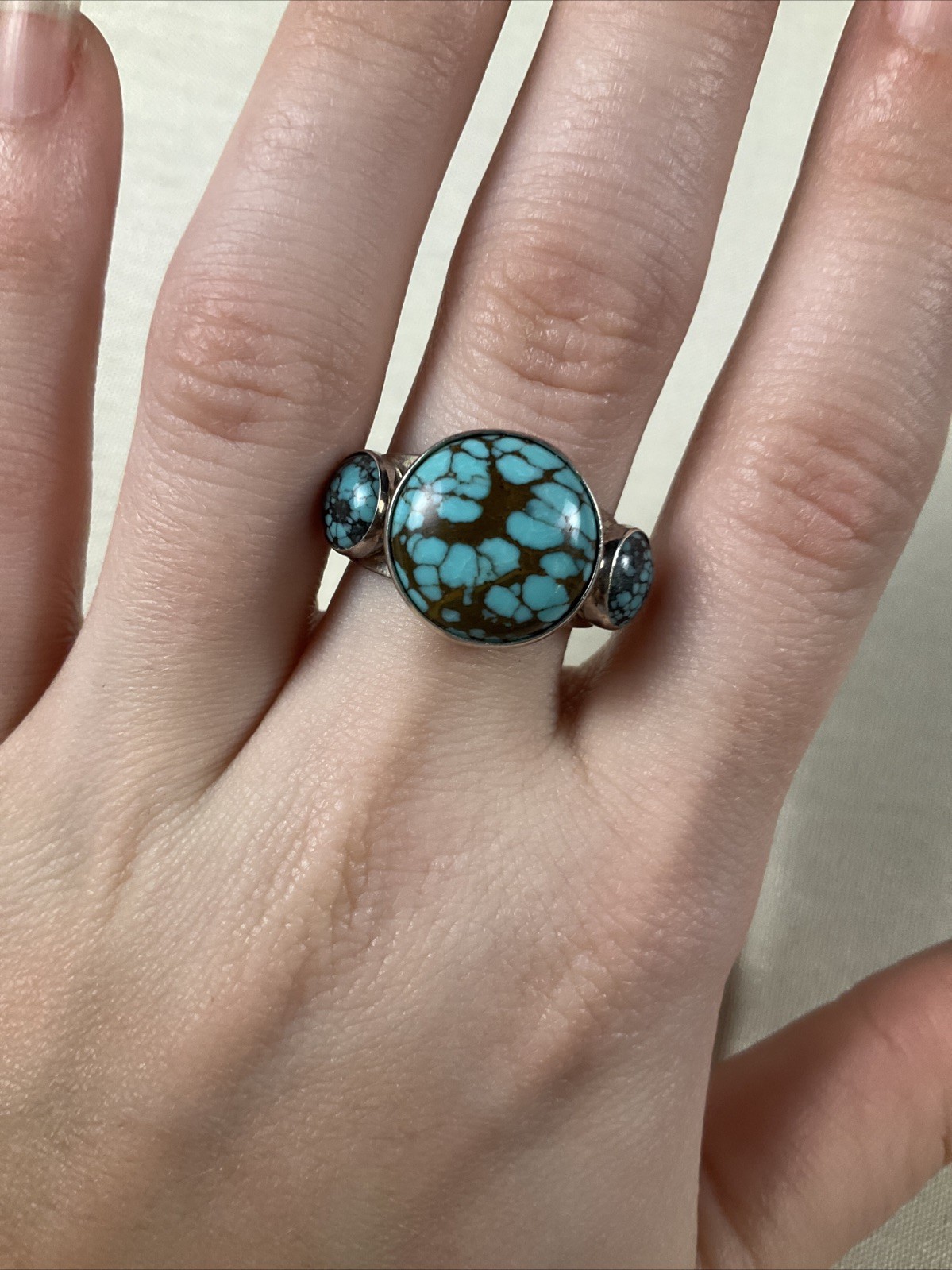 Jay King Sterling Silver Turquoise Ring Size 8