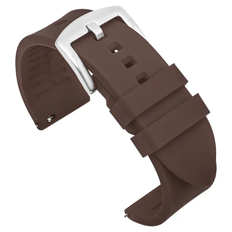 18mm 20mm 22mm Soft Silicone Watch Band Divers Replacement Strap Quick Release