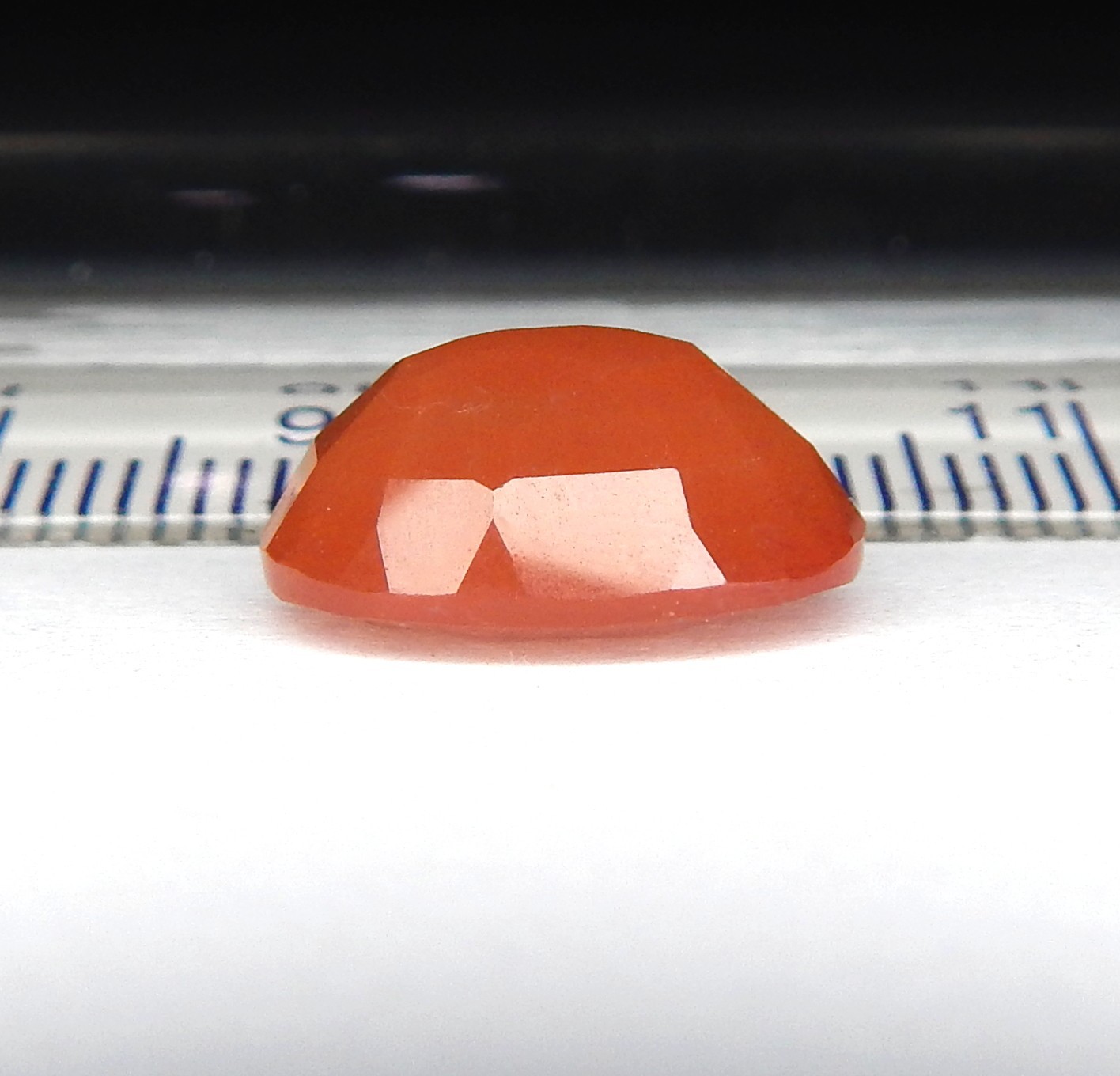 5.9ct Oregon Sunstone Copper Schiller Natural Mined Unheated Faceted Oval USA