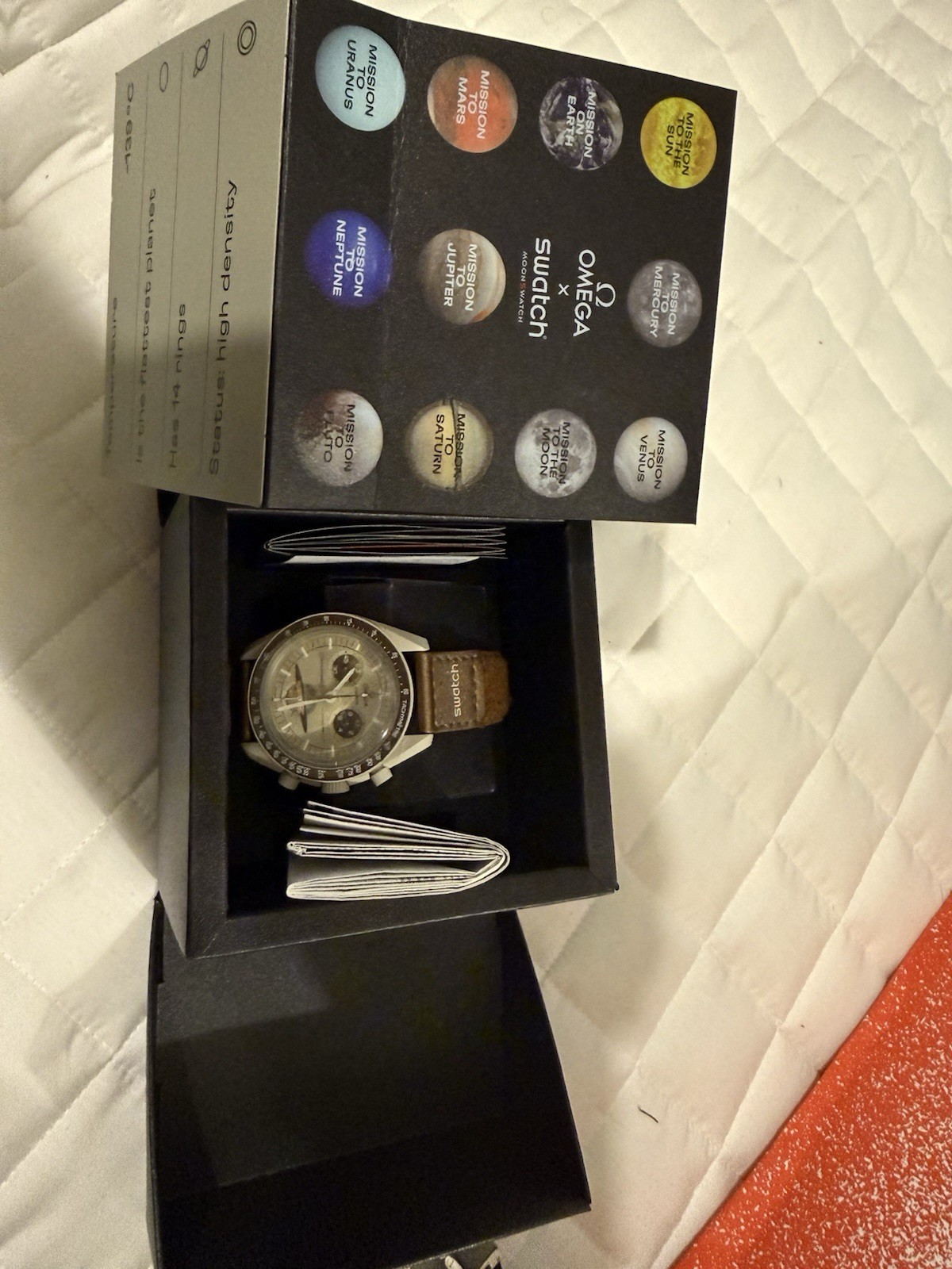 OMEGA x Swatch Mission to the Moon Quartz Chrono Tachymeter 42mm Box