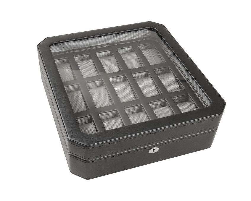 Windsor 15 Piece Watch Box black