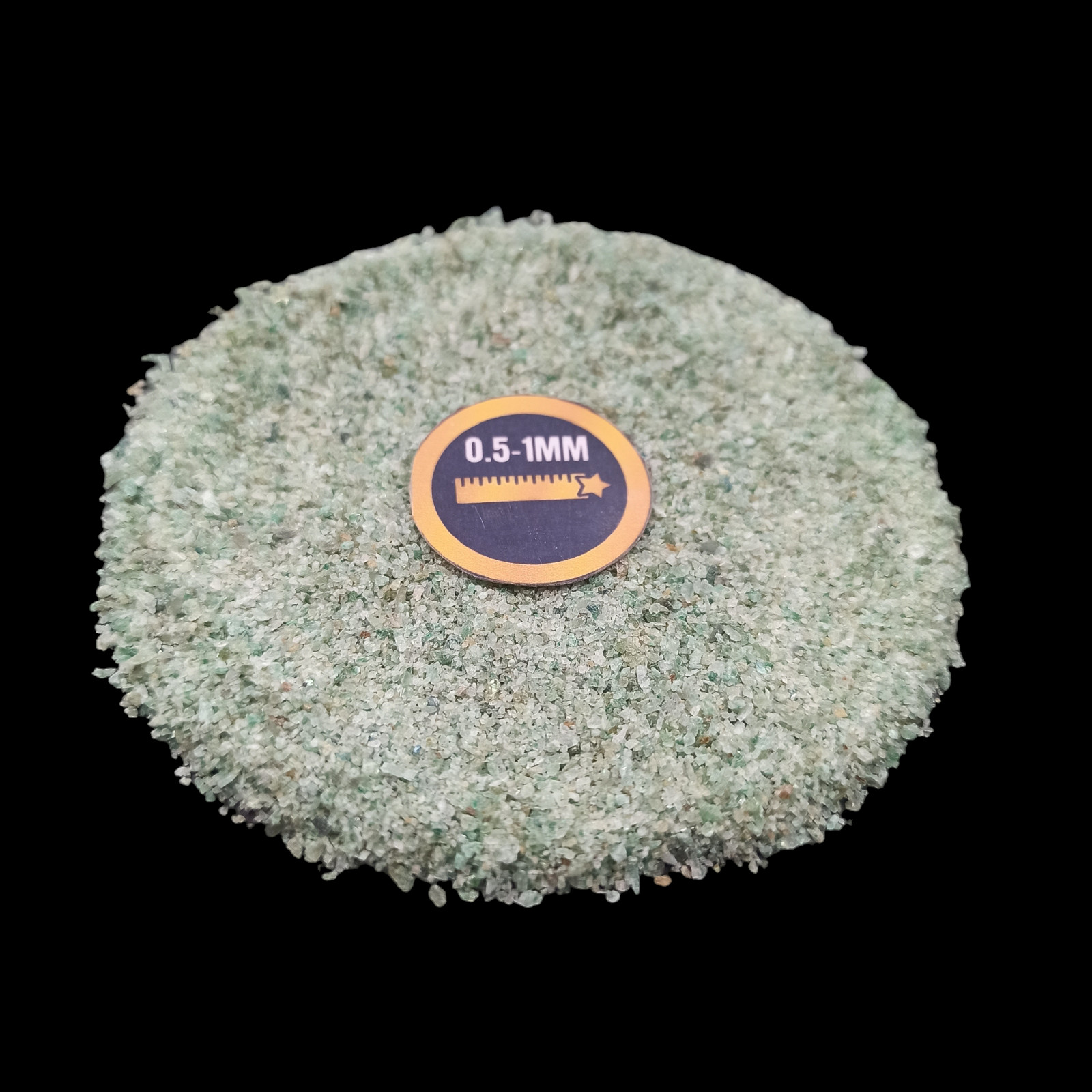 Green Jade gemstone crushed Coarse 0.5-1mm Gemstone For Jewelry Making