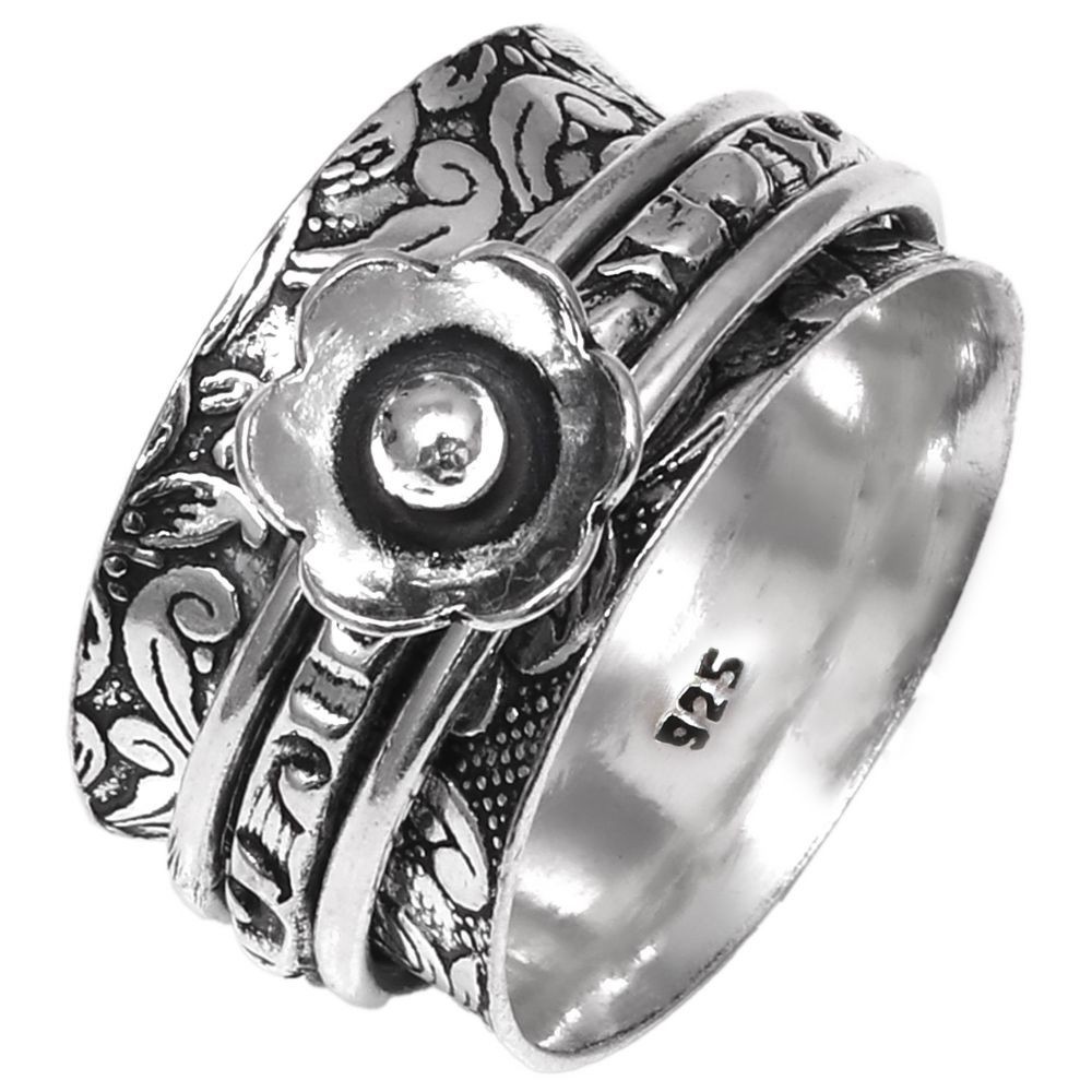 Spinner Anxiety Handmade Silver Jewelry “8”