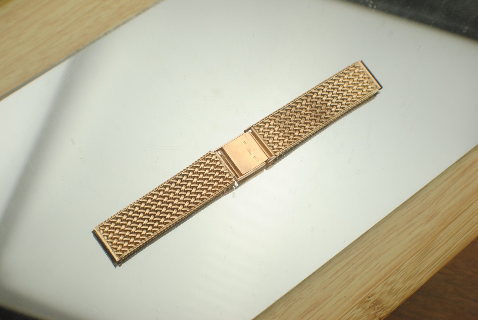 VINTAGE 18K ROSE GOLD 17.4MM LUG 42.6 G BRACELET 1940S 15CM IWC OMEGA PATEK VC