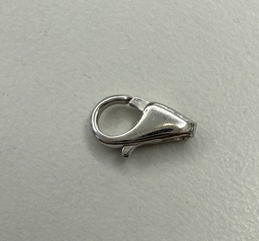 Effy BH 14k White Gold Pear Shape Lobster Fish Lock 10 mm Clasp Finding