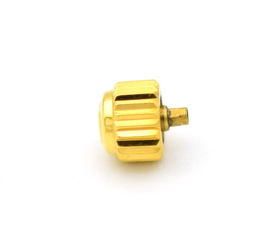 5.4mm Yellow Screw Down Watch Crown with Tube For Omega