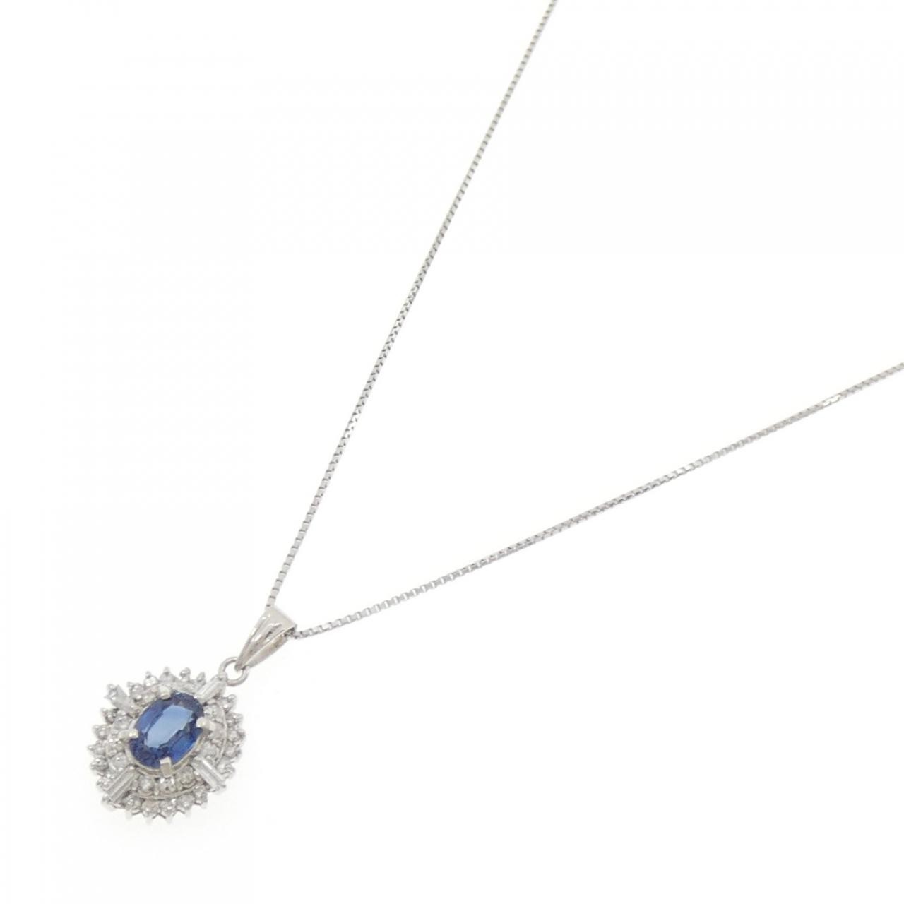 Authentic PT900/PT850 Sapphire Necklace 1.06CT #270-004-157-8879