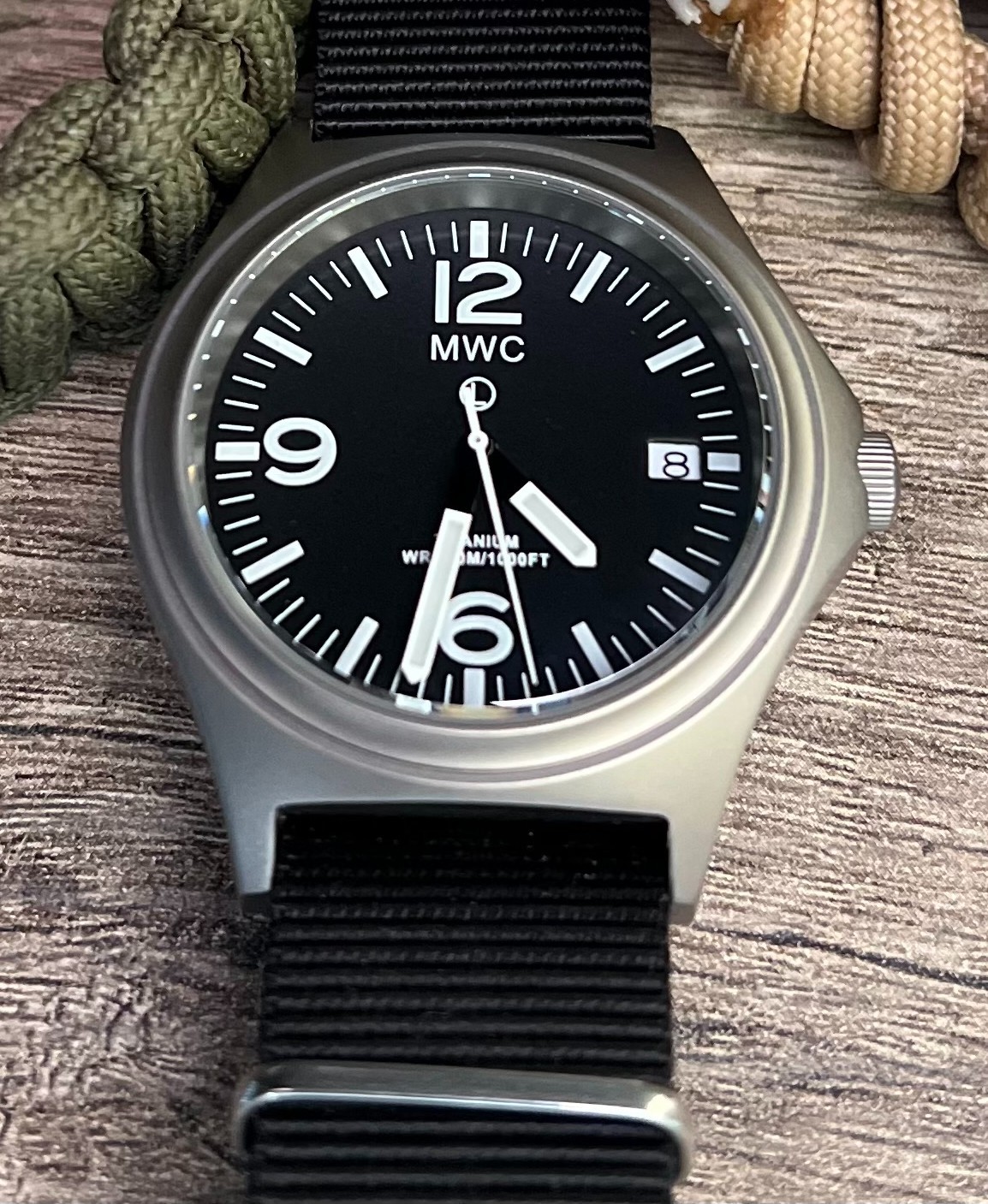 MWC Ltd Edition Titanium Military Watch, 300m Water Resistant & Sapphire Crystal