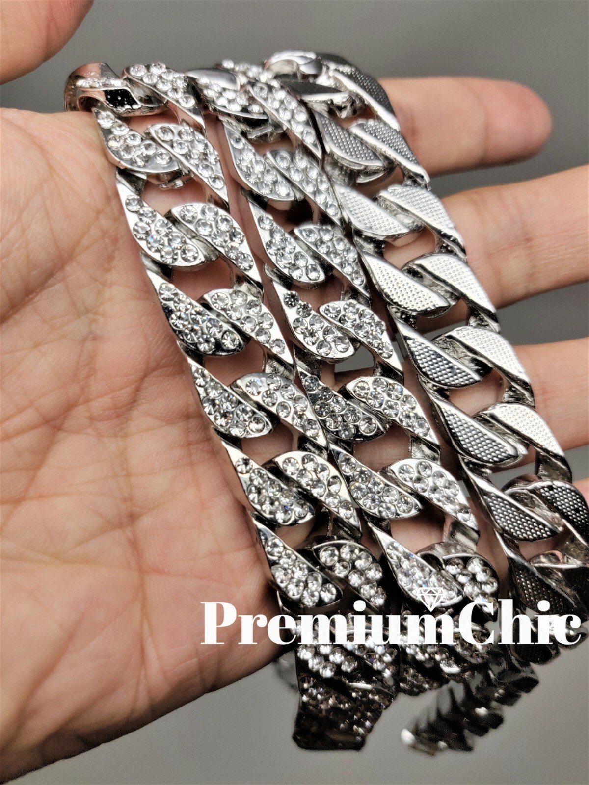 ICED Miami Cuban Choker Link Gold Plated CZ Necklace Or Bracelet Hip Hop Chain