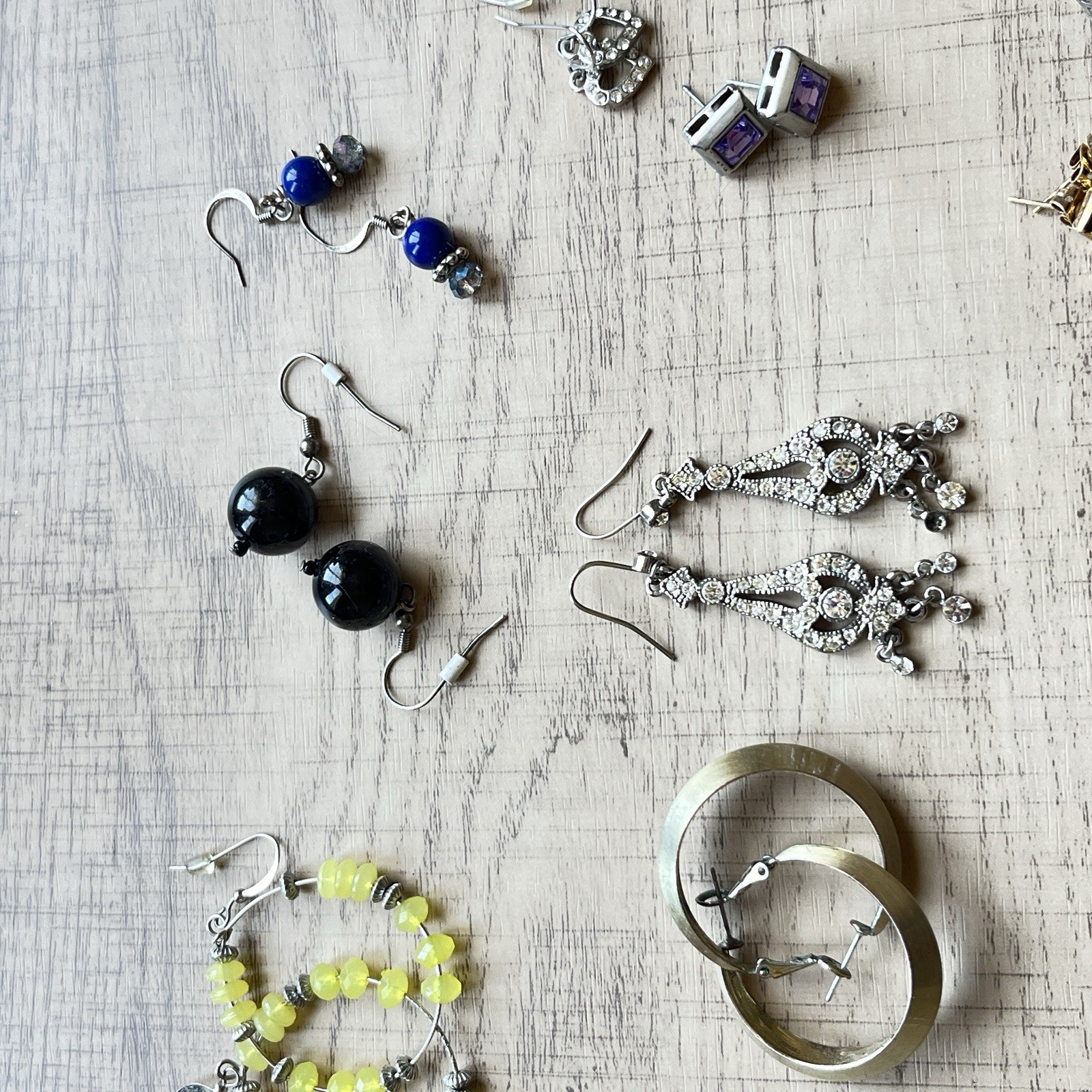 31 Pairs 1/2 LB Earrings Craft AS IS Lot Wearable READ