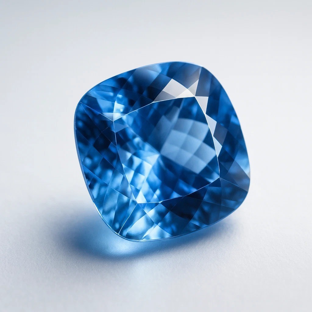 Natural Blue Sapphire 40.55 CT Cushion Cut GIE Certified Flawless Loose Gemstone