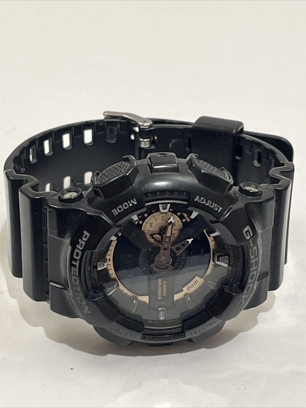 CASIO G SHOCK GA-110RG 5146 SPECIAL COLORS BLACK & GOLD WATCH With New Battery!