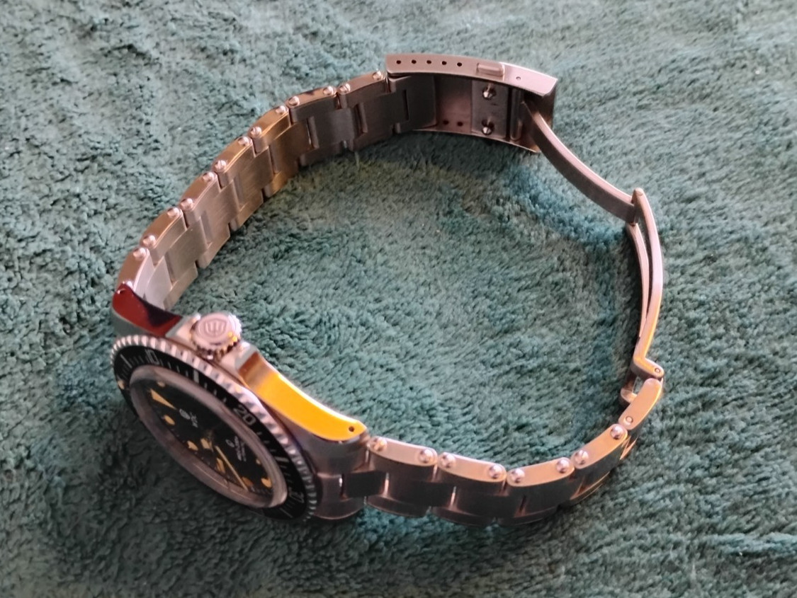 Retro 41mm Watchdives “Milsub” Automatic Diver; PT5000 4Hz, “Rivet” Bracelet!