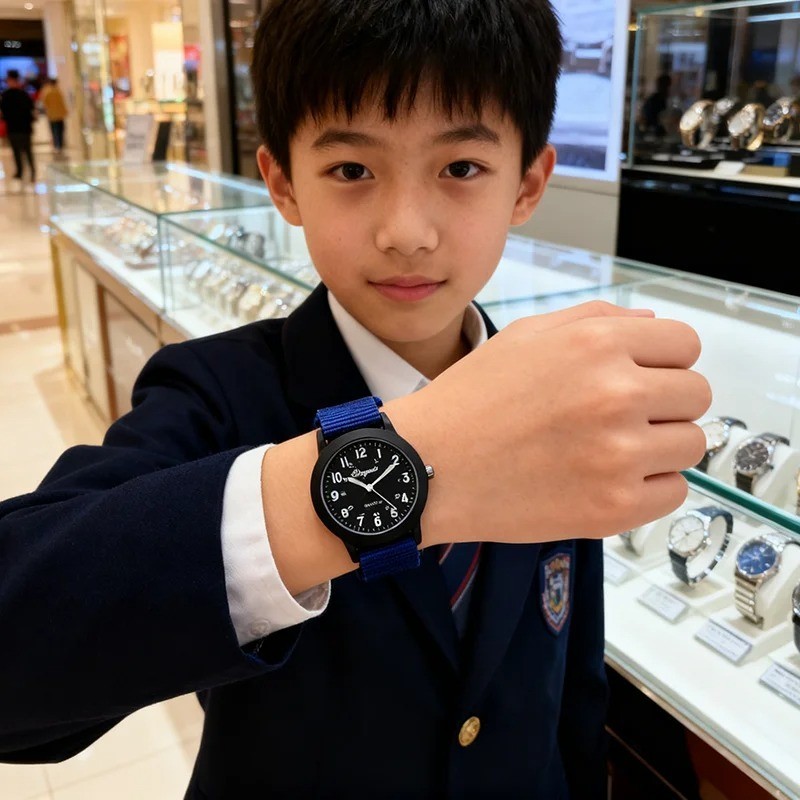 Analog Quartz Watch New Boys Children Kids Wristwatches Stainless Steel Fashion