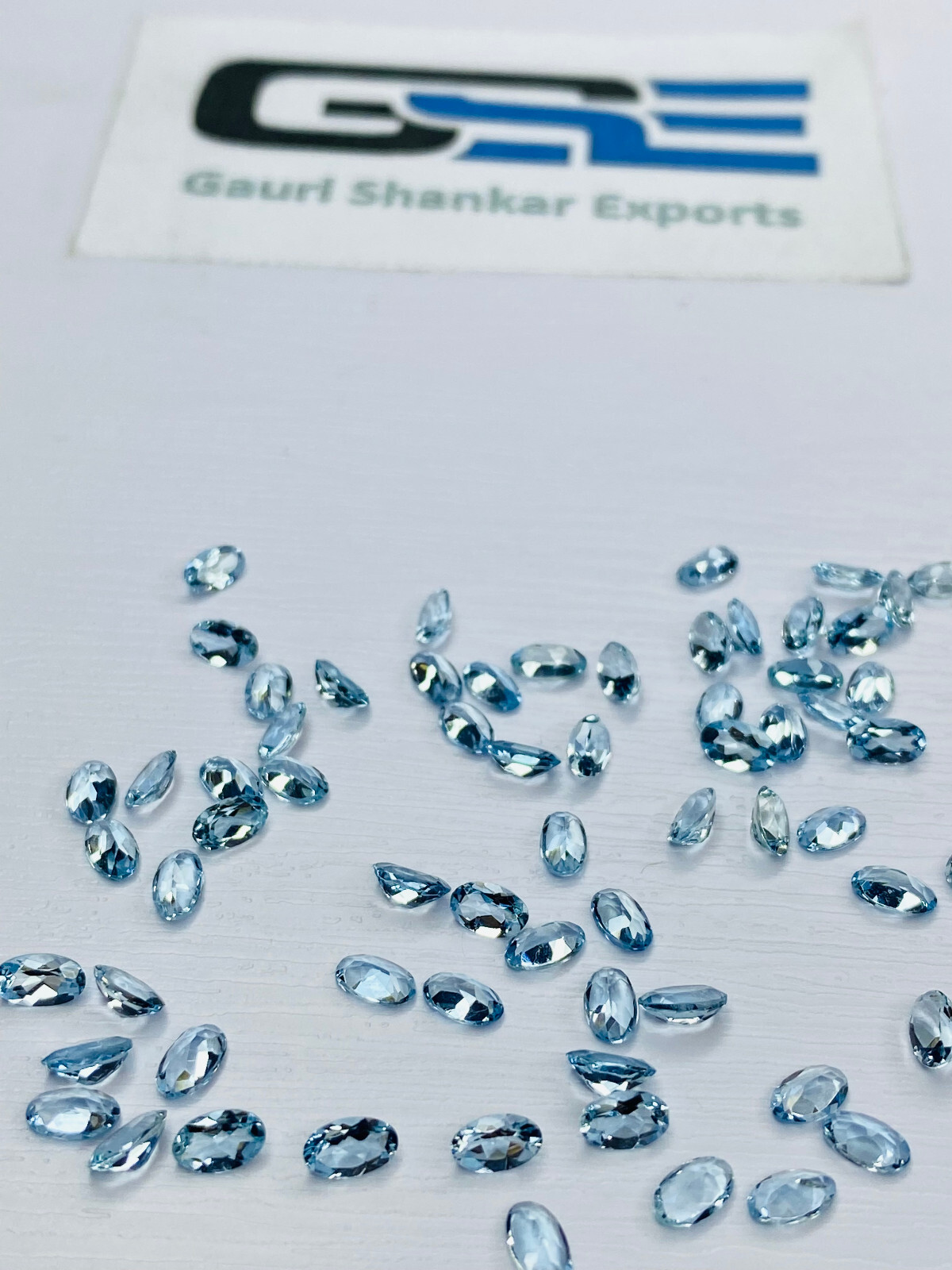 Aquamarine Faceted Oval Cut Loose Gemstone 4×3 mm To 8×6 mm Natural DG