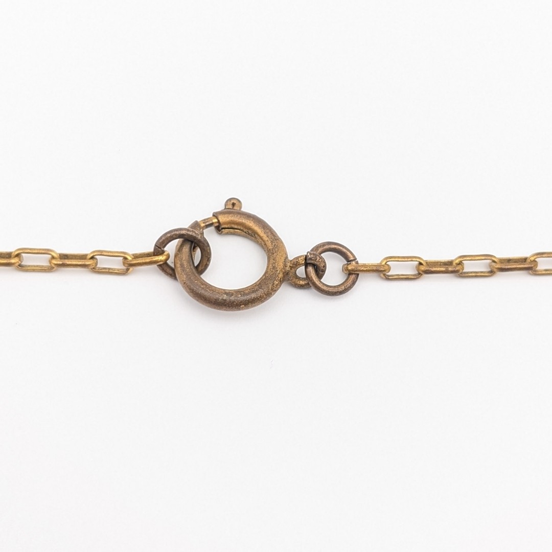 Chanel Coco Mark Logo Gold Necklace, Early Vintage
