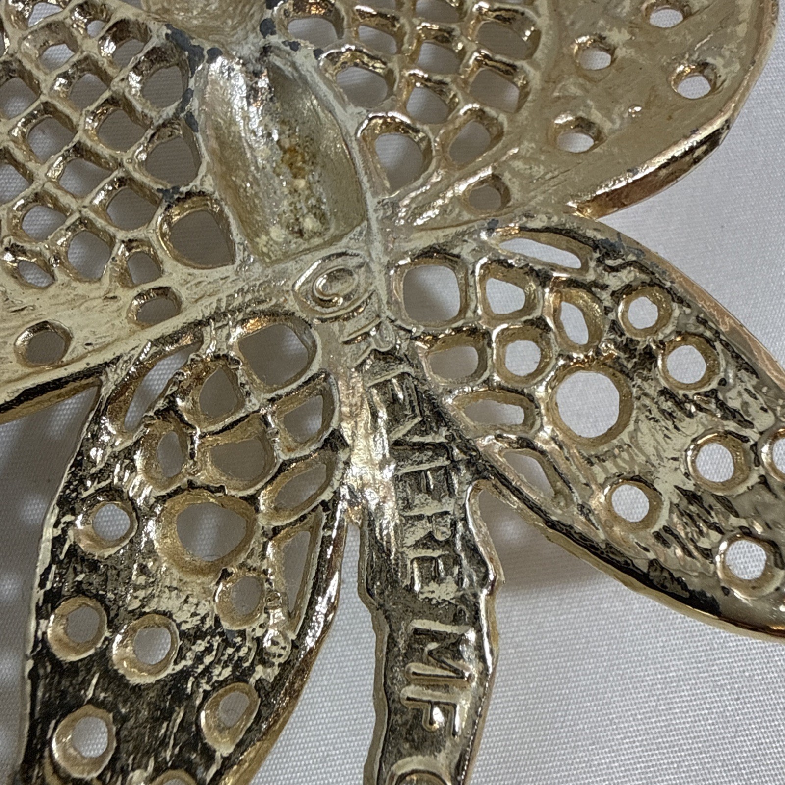 Butterfly Pierced Earring Holder Free Standing Metal Revere MF Brand