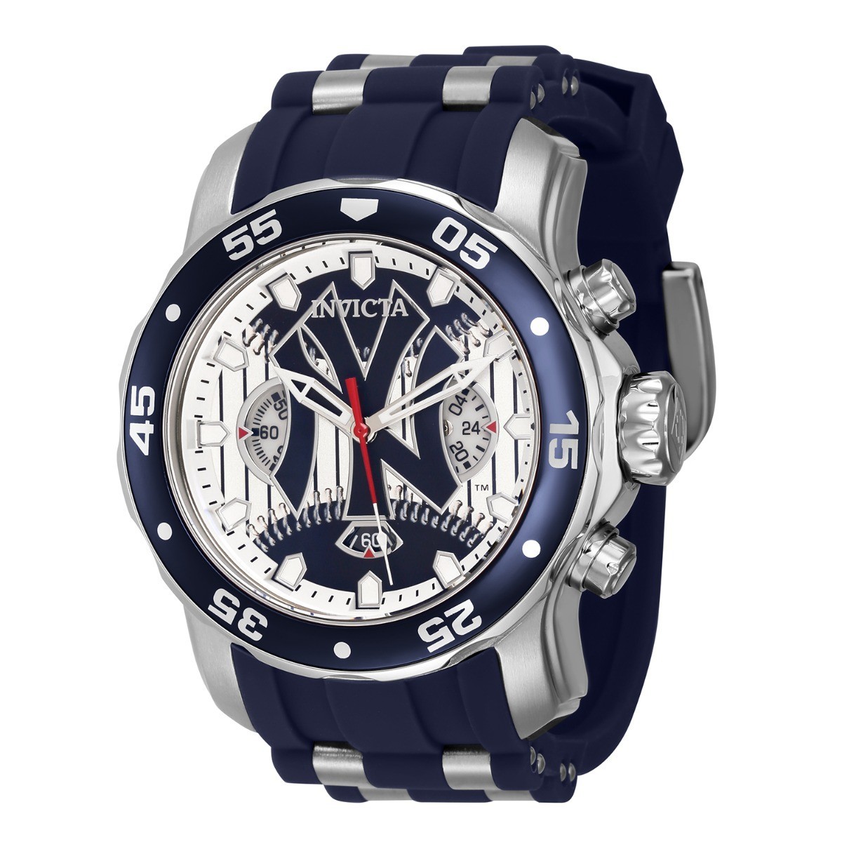 NEW INVICTA 42846 MLB NEW YORK YANKEES NY CHRONOGRAPH WATCH QUARTZ ANALOG 48MM
