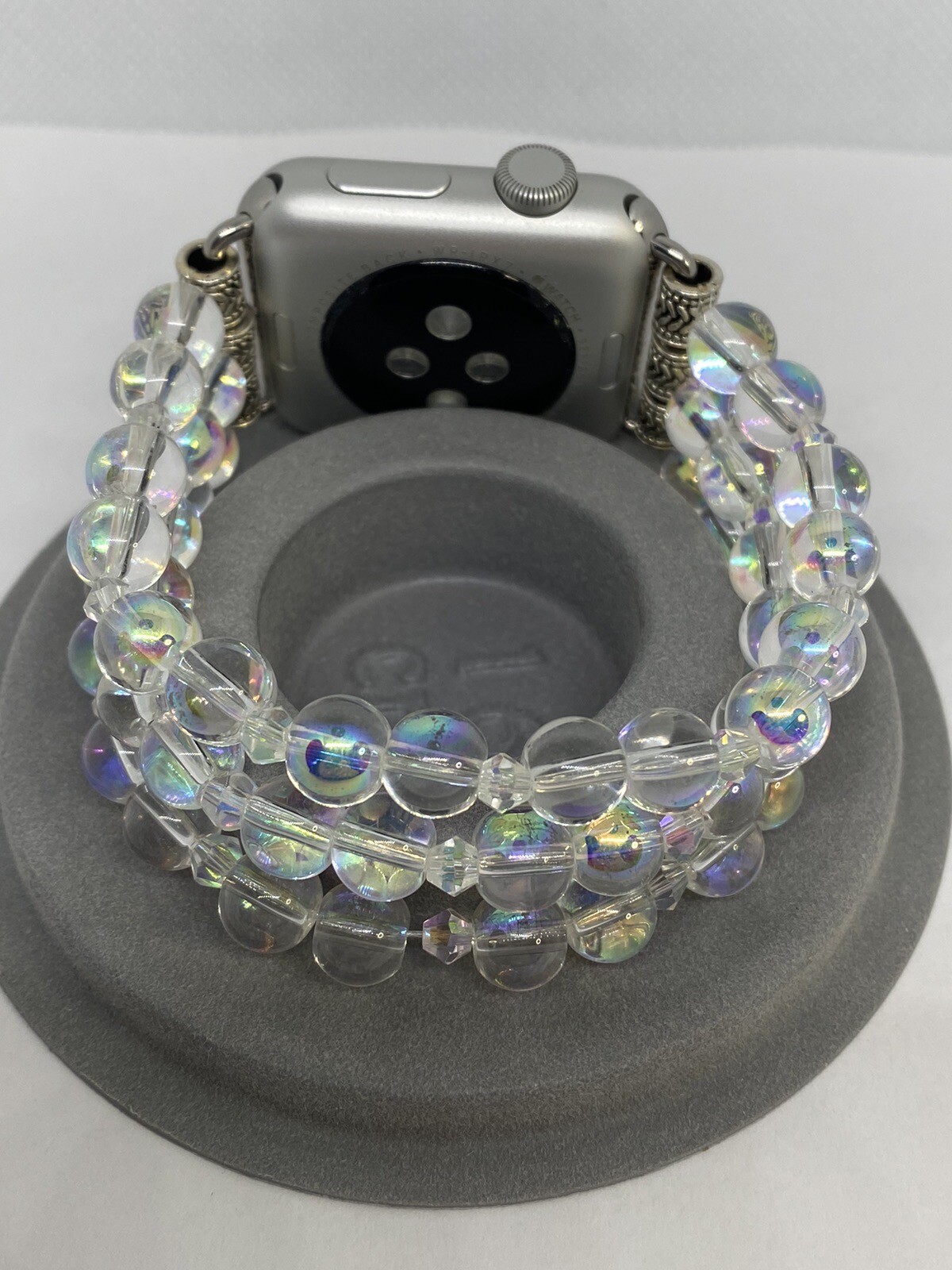 Apple Watch Slip On Wristband With Dazzling Color Glass Beads 38mm, 40mm, 41mm